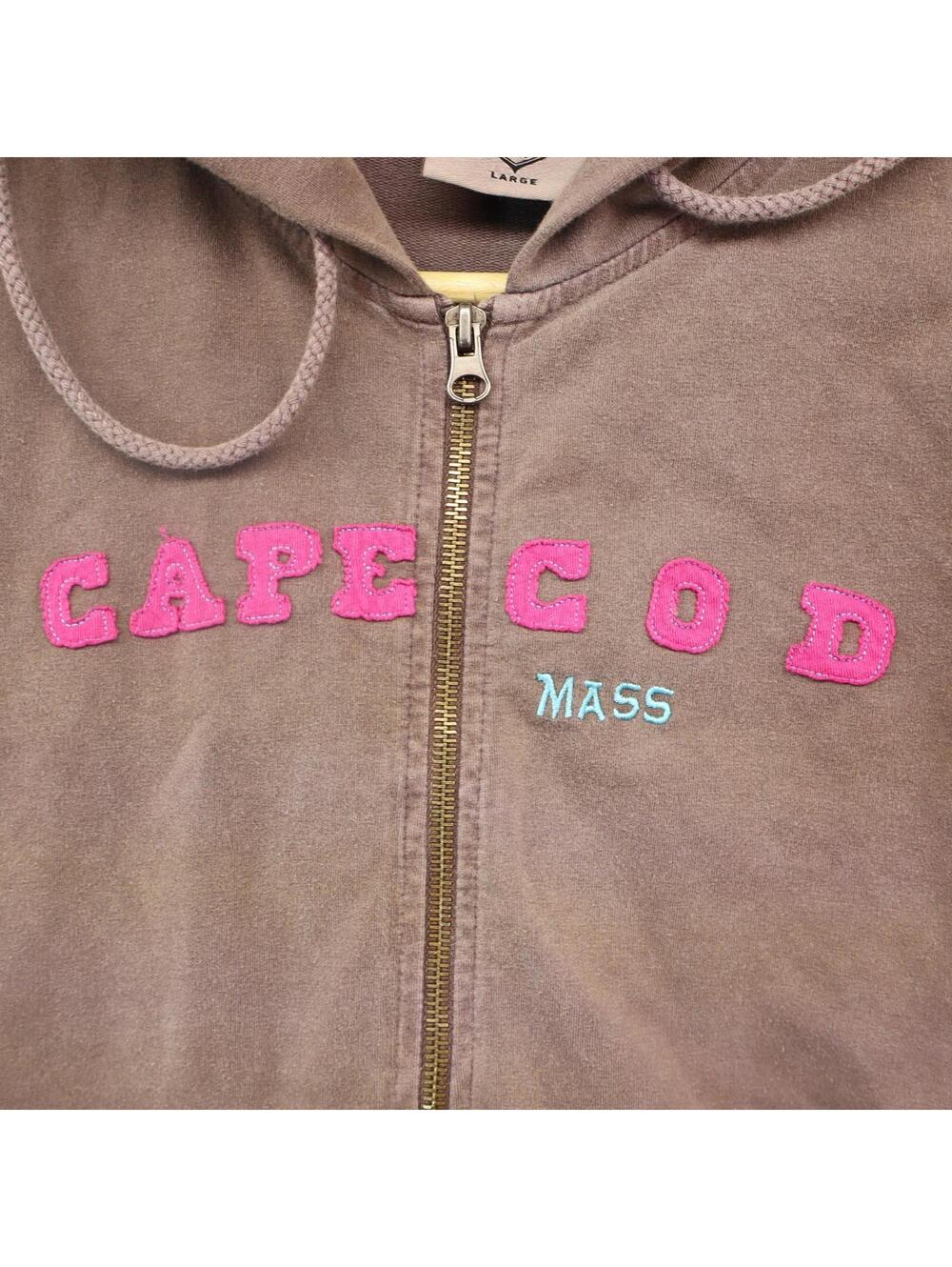 Hoodie Sweatshirt Large Youth Cape Cod Mass Pigment Dyed - Picture 2 of 8